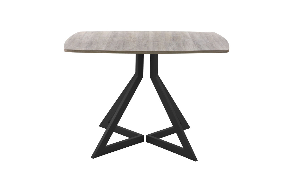 Обеденный стол AMC Elite (серии SLIM) / E20(1200) D6 (черный/Дуб Уайт-Ривер песочно-бежевый)