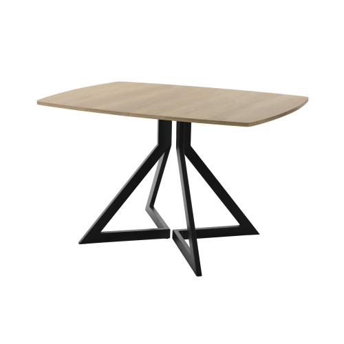 Обеденный стол AMC Elite (серии SLIM) / E20(1200) D6 (черный/Дуб Небраска Натуральный)