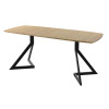 Обеденный стол AMC Elite (серии SLIM) / E20(1200) D6 (черный/Дуб Небраска Натуральный)