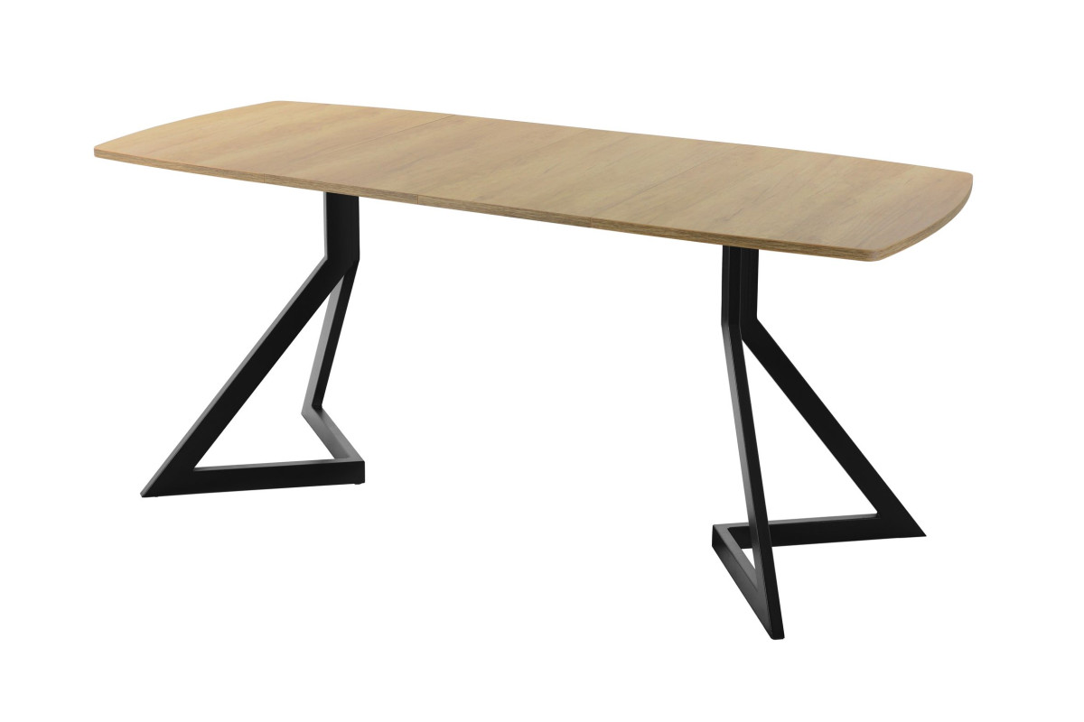Обеденный стол AMC Elite (серии SLIM) / E20(1200) D6 (черный/Дуб Небраска Натуральный)