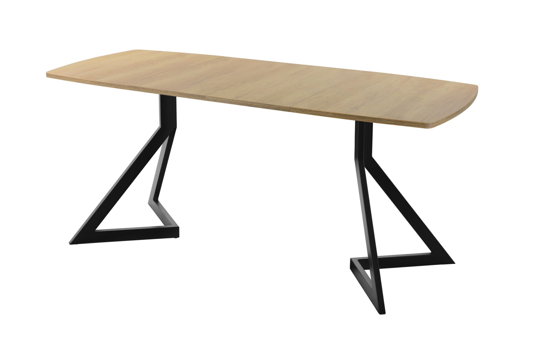 Обеденный стол AMC Elite (серии SLIM) / E20(1200) D6 (черный/Дуб Небраска Натуральный)