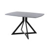 Обеденный стол AMC Elite (серии SLIM) / E20(1200) D6 (черный/Бетон Чикаго светло-серый)