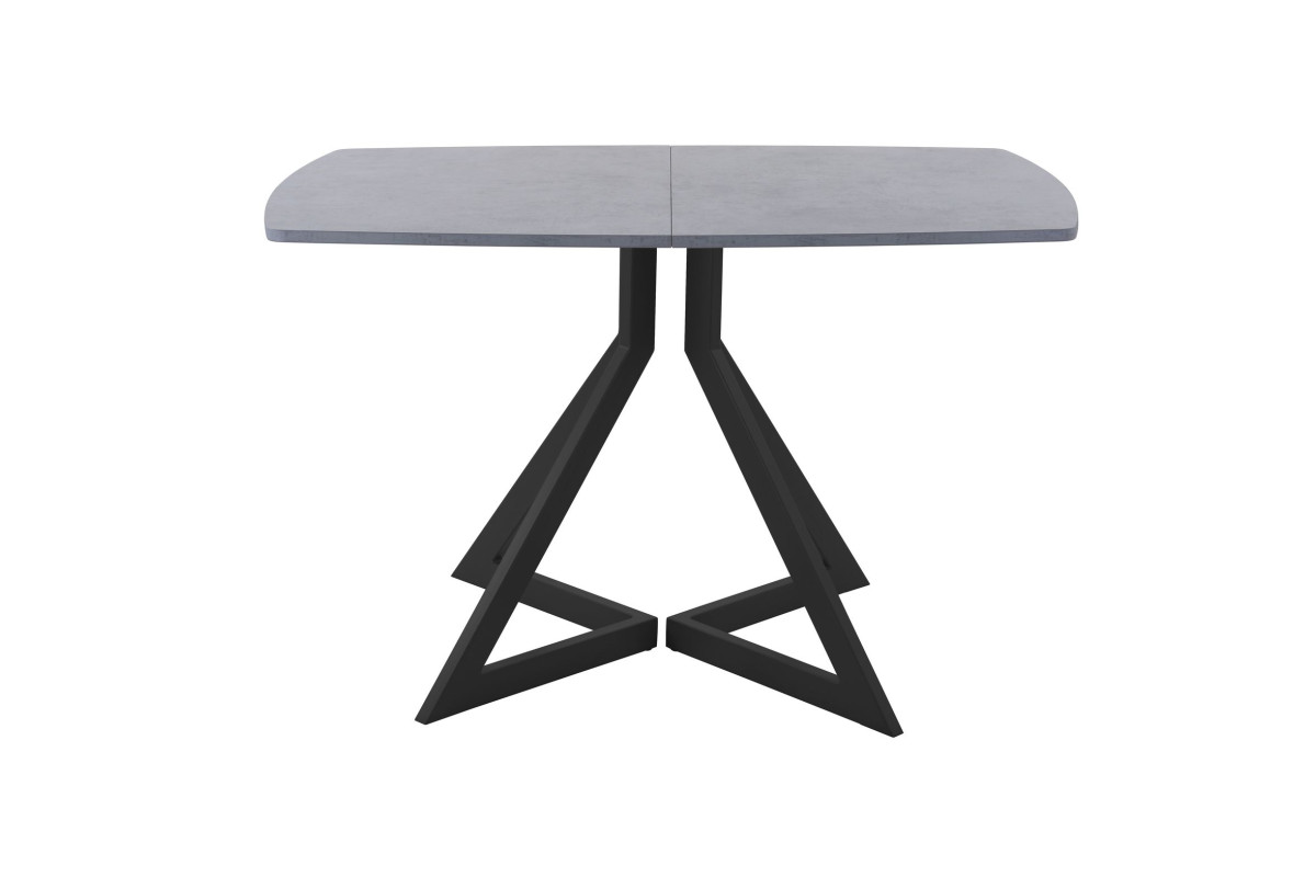 Обеденный стол AMC Elite (серии SLIM) / E20(1200) D6 (черный/Бетон Чикаго светло-серый)