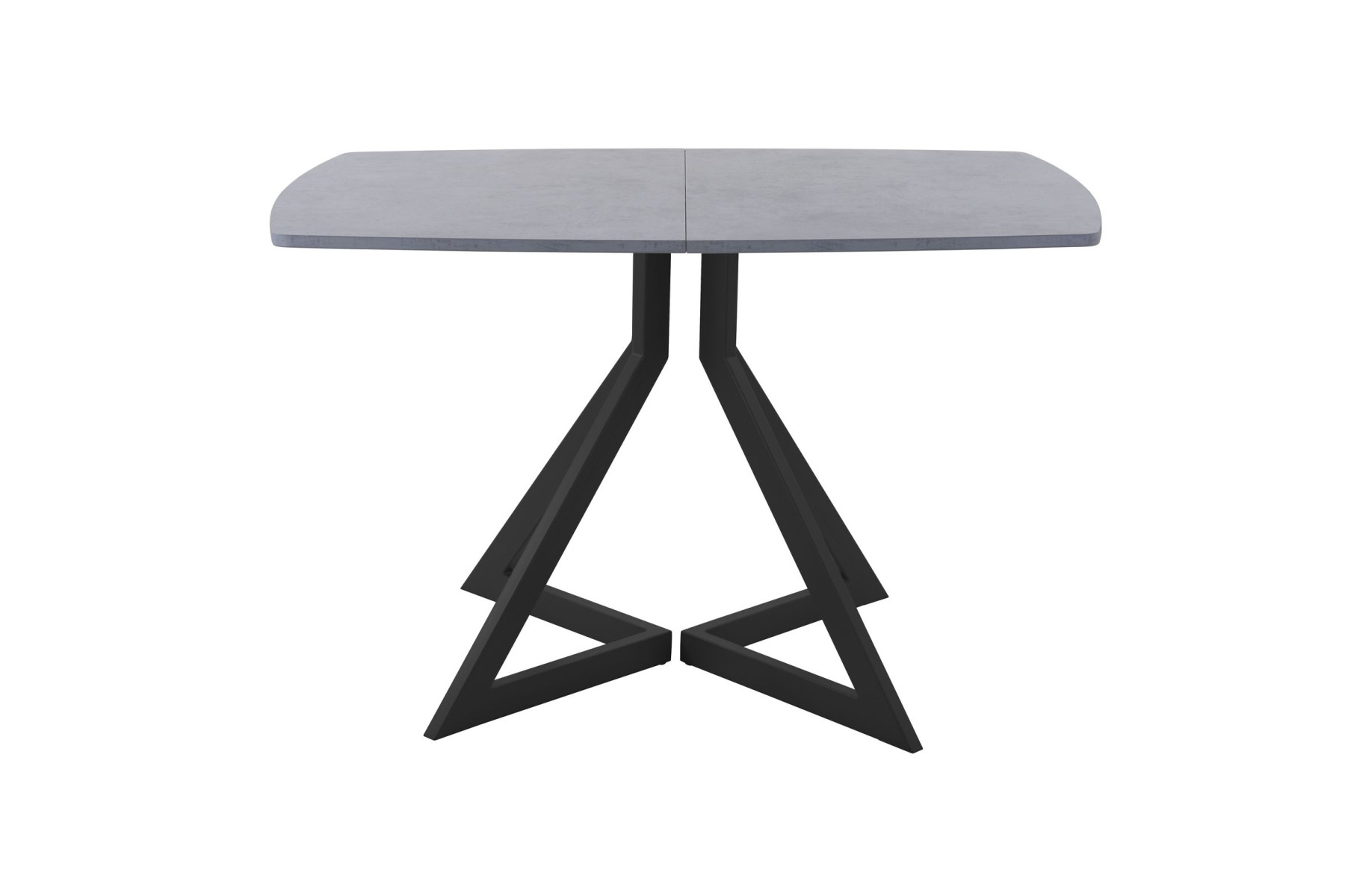 Обеденный стол AMC Elite (серии SLIM) / E20(1200) D6 (черный/Бетон Чикаго светло-серый)