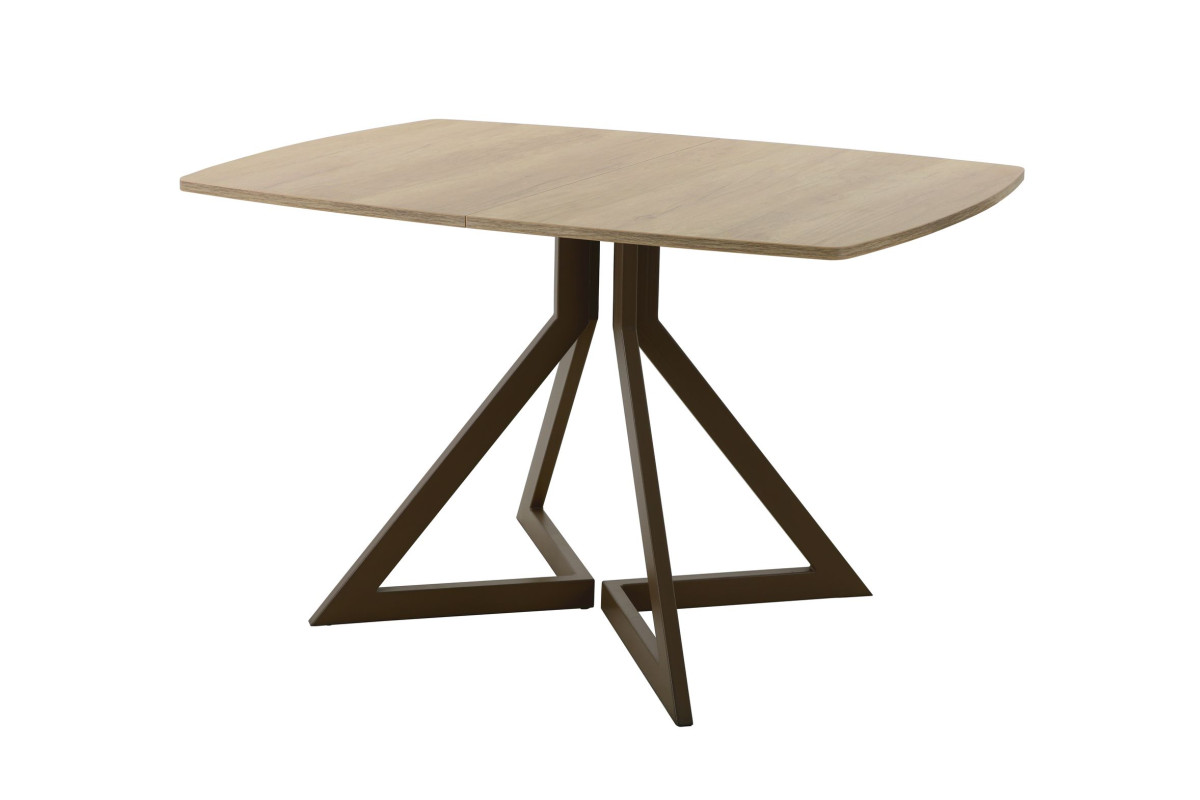 Обеденный стол AMC Elite (серии SLIM) / E20(1100) D6 (коричневый/Дуб Небраска Натуральный)