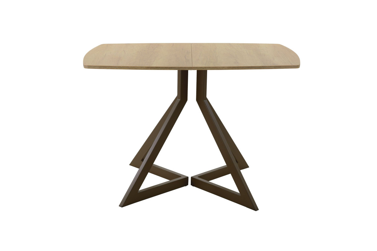 Обеденный стол AMC Elite (серии SLIM) / E20(1100) D6 (коричневый/Дуб Небраска Натуральный)