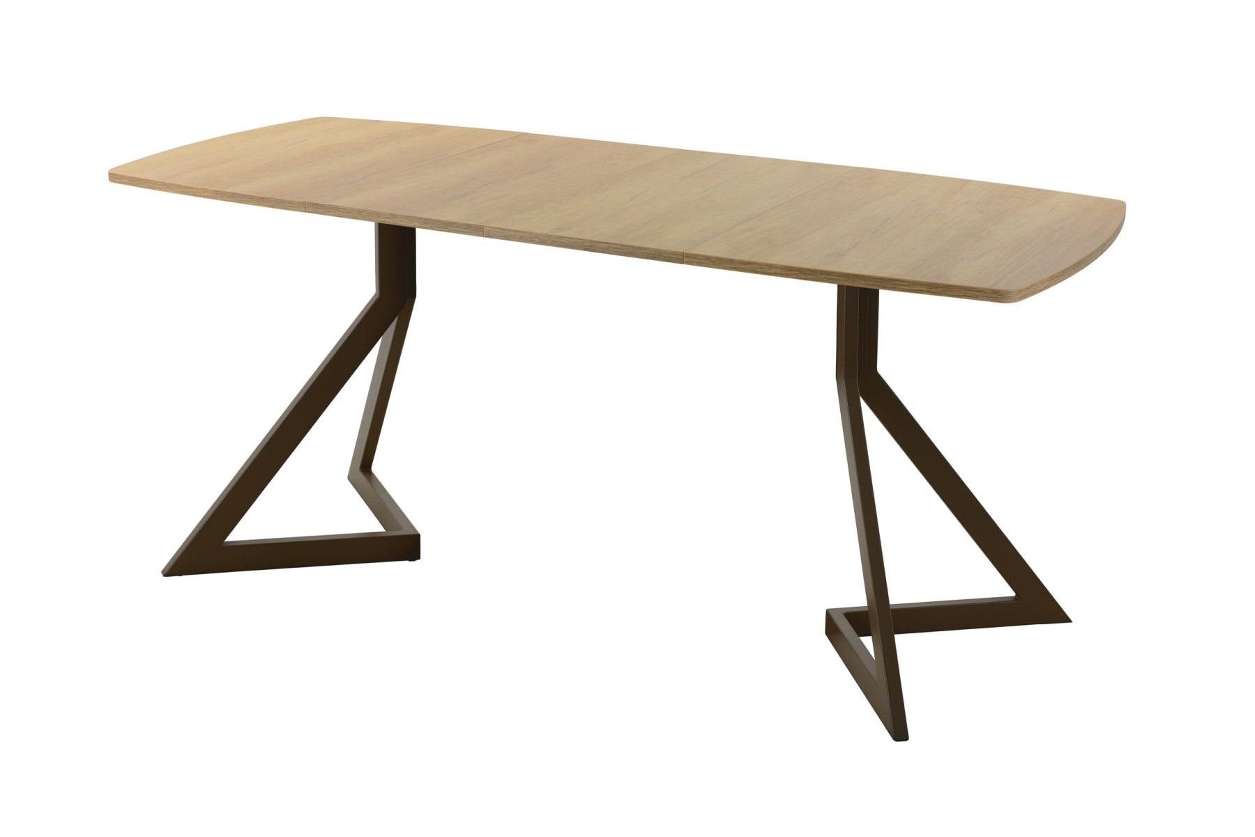 Обеденный стол AMC Elite (серии SLIM) / E20(1200) D6 (коричневый/Дуб Небраска Натуральный)