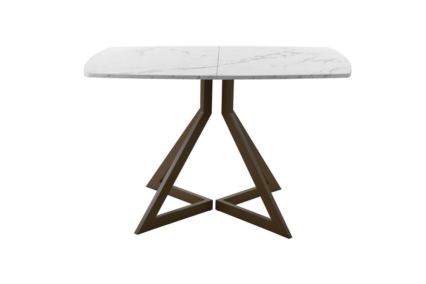 Обеденный стол AMC Elite (серии SLIM) / E20(1200) D6 (коричневый/Мрамор Кристалл)