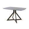 Обеденный стол AMC Elite (серии SLIM) / E20(1200) D6 (коричневый/Бетон Чикаго светло-серый)