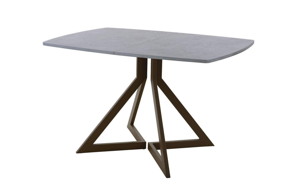 Обеденный стол AMC Elite (серии SLIM) / E20(1200) D6 (коричневый/Бетон Чикаго светло-серый)