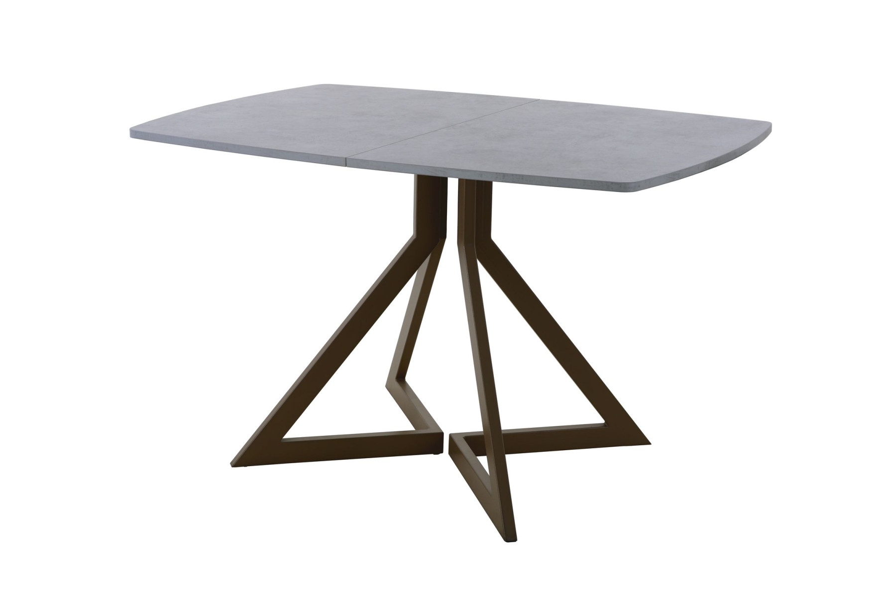 Обеденный стол AMC Elite (серии SLIM) / E20(1200) D6 (коричневый/Бетон Чикаго светло-серый)