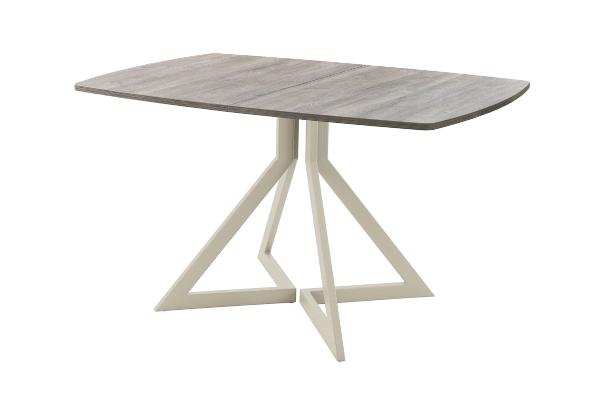 Обеденный стол AMC Elite (серии SLIM) / E20(1100) D6 (бежевый/Дуб Уайт-Ривер песочно-бежевый)