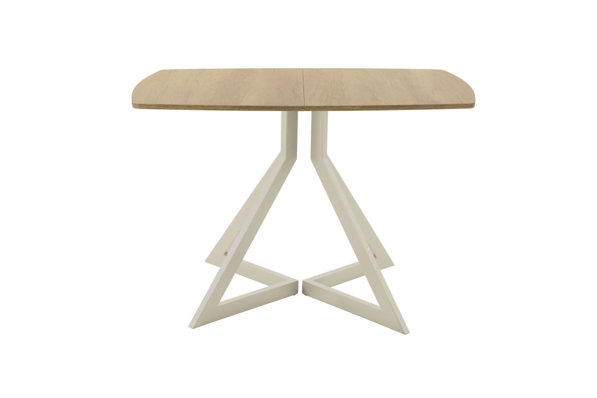 Обеденный стол AMC Elite (серии SLIM) / E20(1100) D6 (бежевый/Дуб Небраска Натуральный)