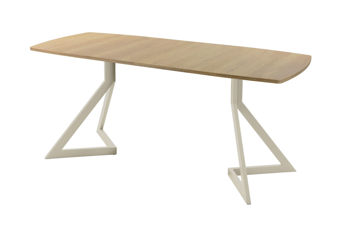 Обеденный стол AMC Elite (серии SLIM) / E20(1100) D6 (бежевый/Дуб Небраска Натуральный)