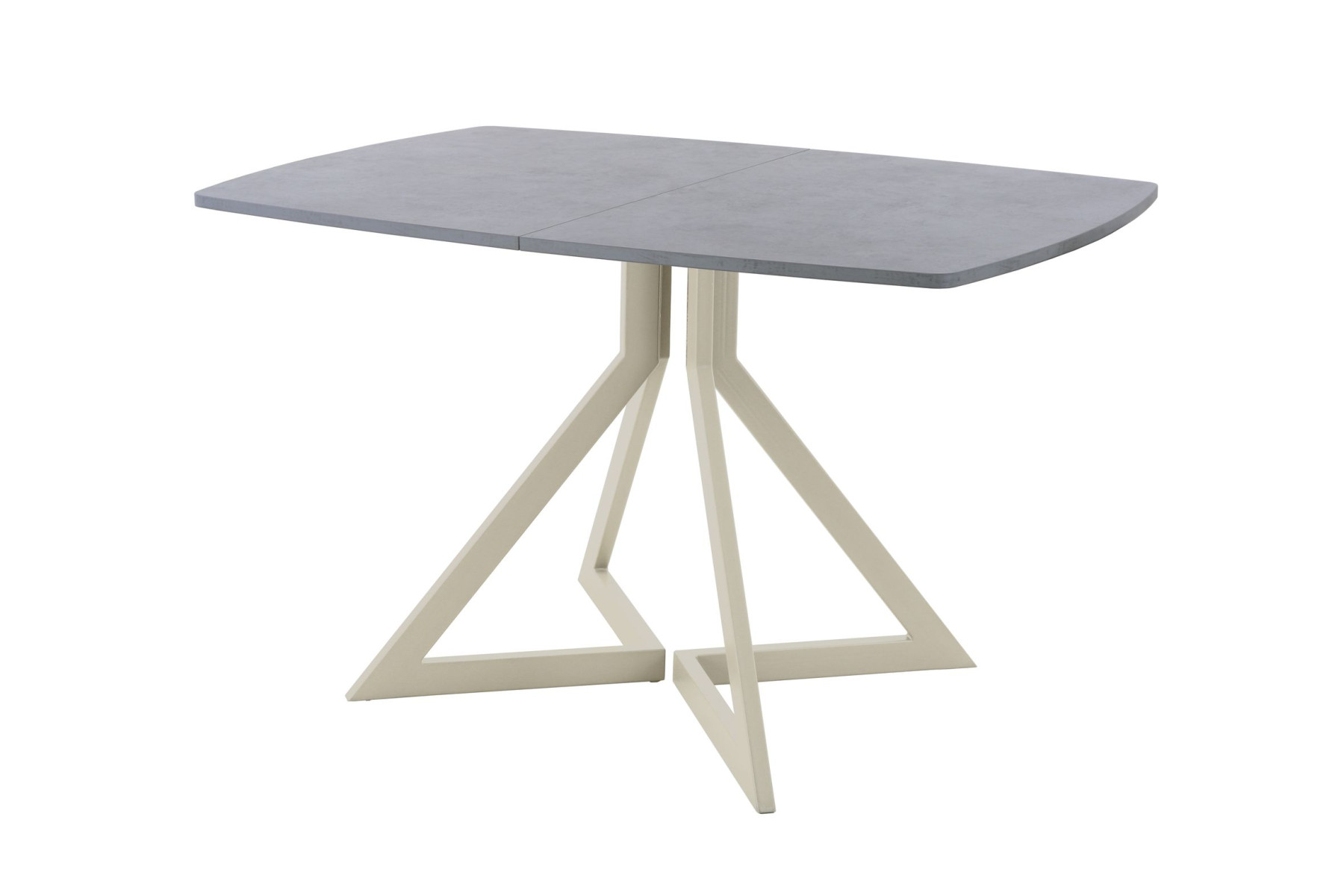 Обеденный стол AMC Elite (серии SLIM) / E20(1200) D6 (бежевый/Бетон Чикаго светло-серый)