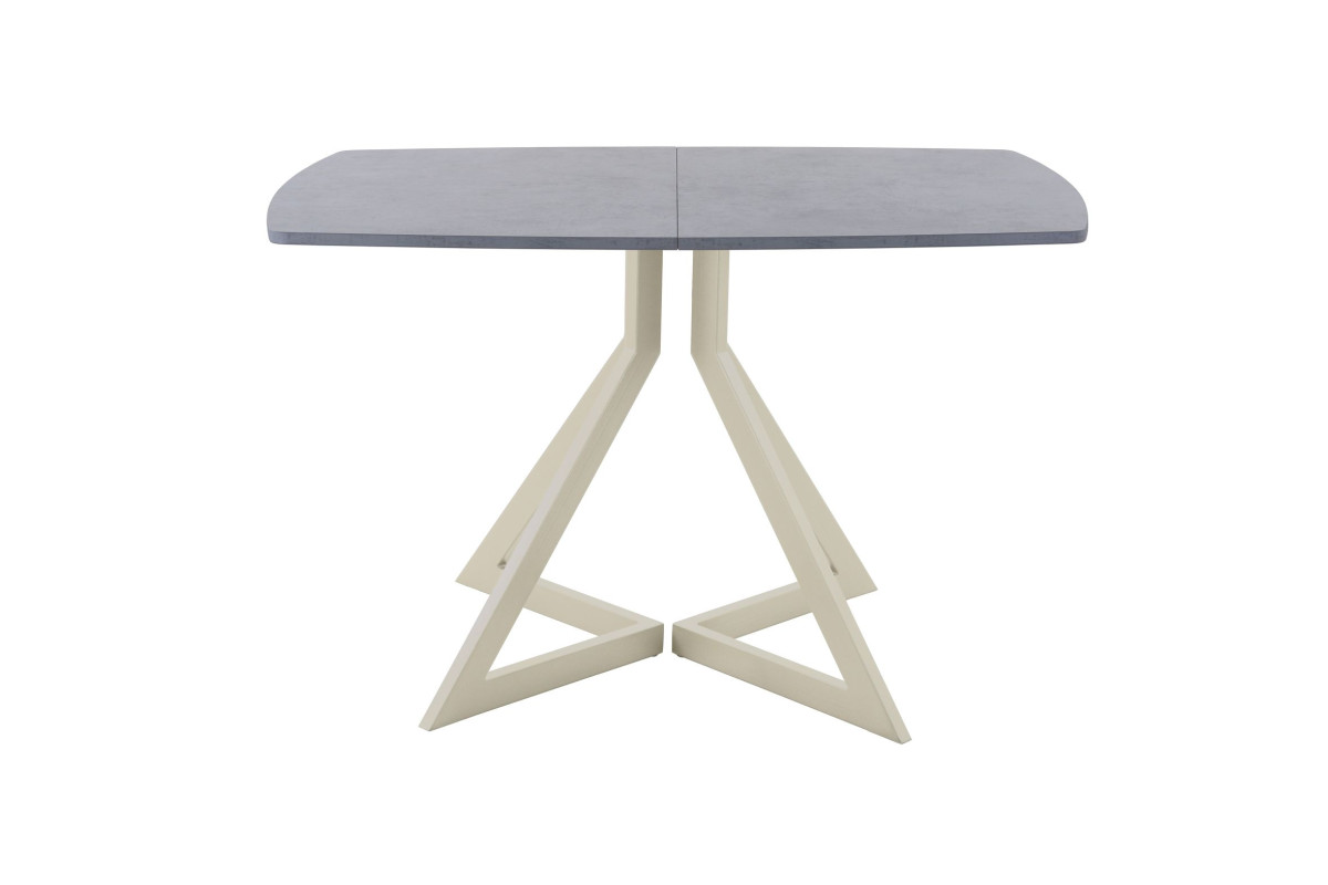 Обеденный стол AMC Elite (серии SLIM) / E20(1200) D6 (бежевый/Бетон Чикаго светло-серый)