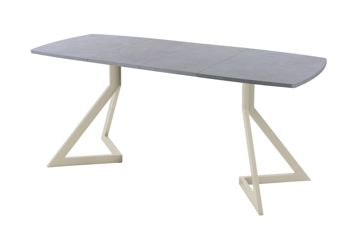 Обеденный стол AMC Elite (серии SLIM) / E20(1200) D6 (бежевый/Бетон Чикаго светло-серый)
