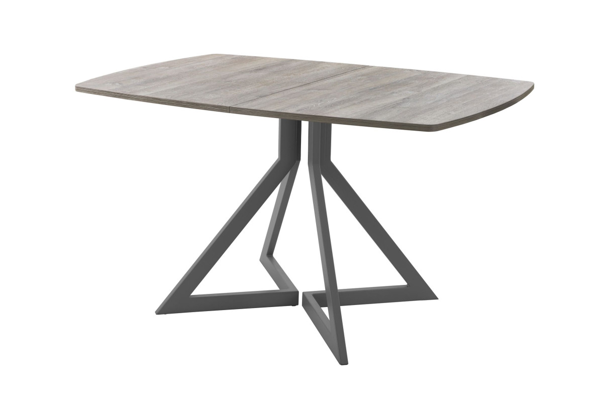 Обеденный стол AMC Elite (серии SLIM) / E20(1200) D6 (графит/Дуб Уайт-Ривер песочно-бежевый)