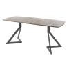 Обеденный стол AMC Elite (серии SLIM) / E20(1200) D6 (графит/Дуб Уайт-Ривер песочно-бежевый)