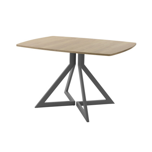 Обеденный стол AMC Elite (серии SLIM) / E20(1200) D6 (графит/Дуб Небраска Натуральный)