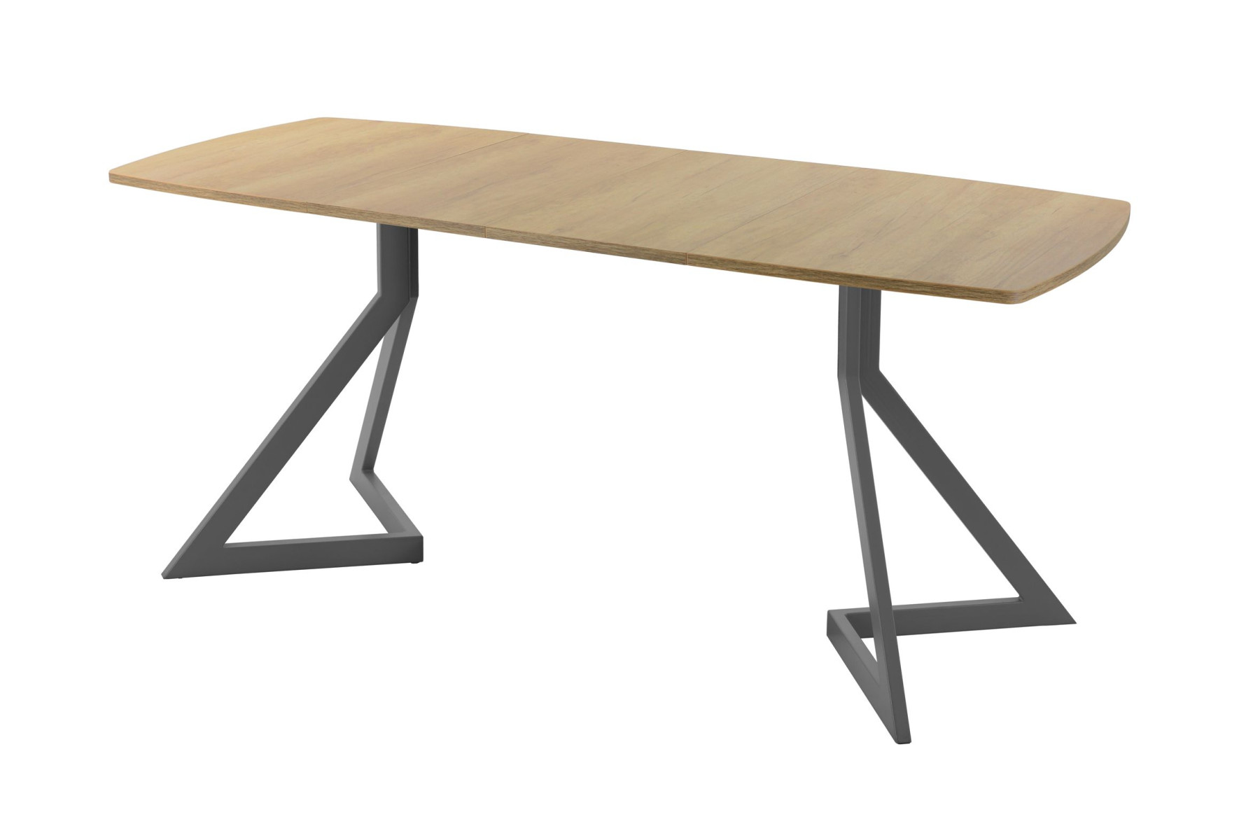 Обеденный стол AMC Elite (серии SLIM) / E20(1200) D6 (графит/Дуб Небраска Натуральный)