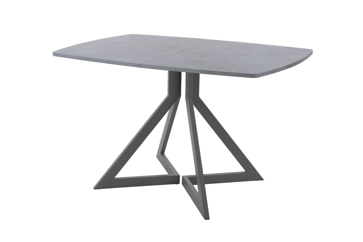 Обеденный стол AMC Elite (серии SLIM) / E20(1100) D6 (графит/Бетон Чикаго светло-серый)