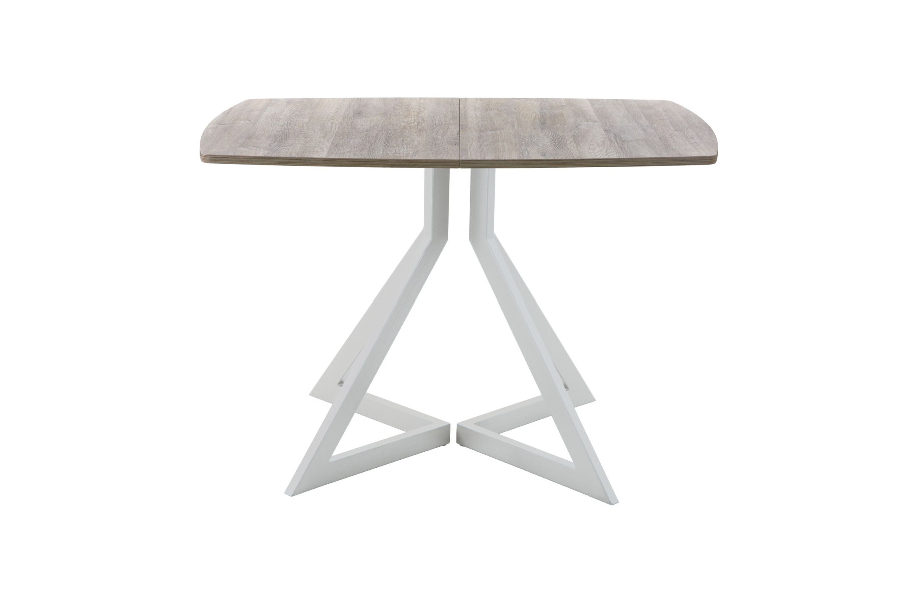 Обеденный стол AMC Elite (серии SLIM) / E20(1100) D6 (серебро/Дуб Уайт-Ривер песочно-бежевый)