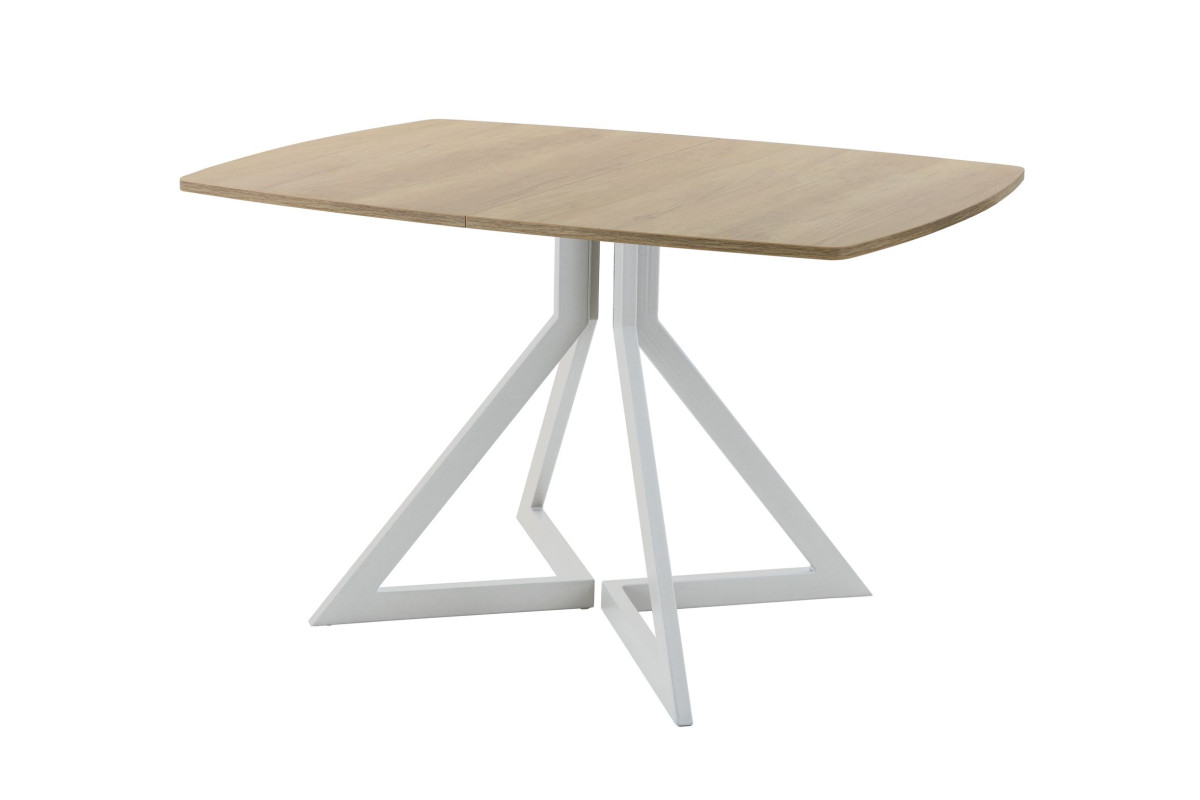 Обеденный стол AMC Elite (серии SLIM) / E20(1200) D6 (серебро/Дуб Небраска Натуральный)