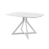 Обеденный стол AMC Elite (серии SLIM) / E20(1100) D6 (серебро/Мрамор Кристалл)