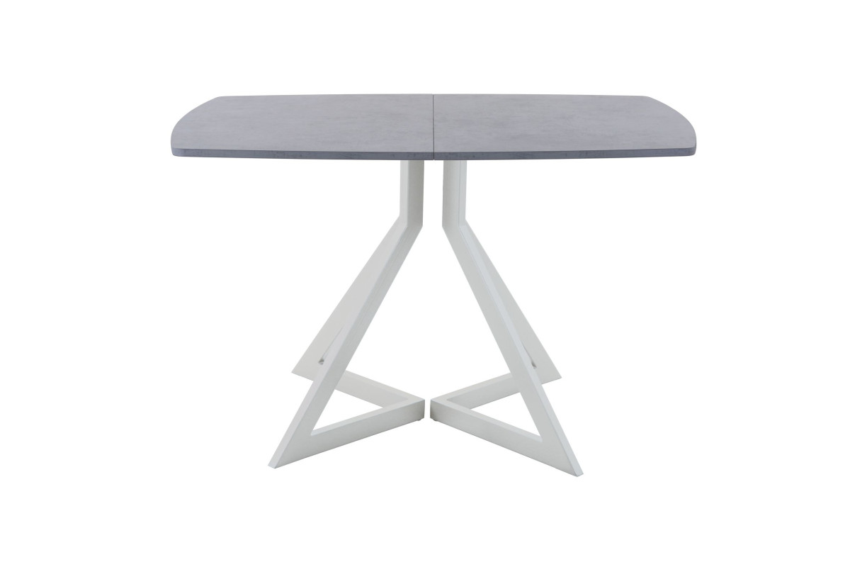 Обеденный стол AMC Elite (серии SLIM) / E20(1200) D6 (серебро/Бетон Чикаго светло-серый)