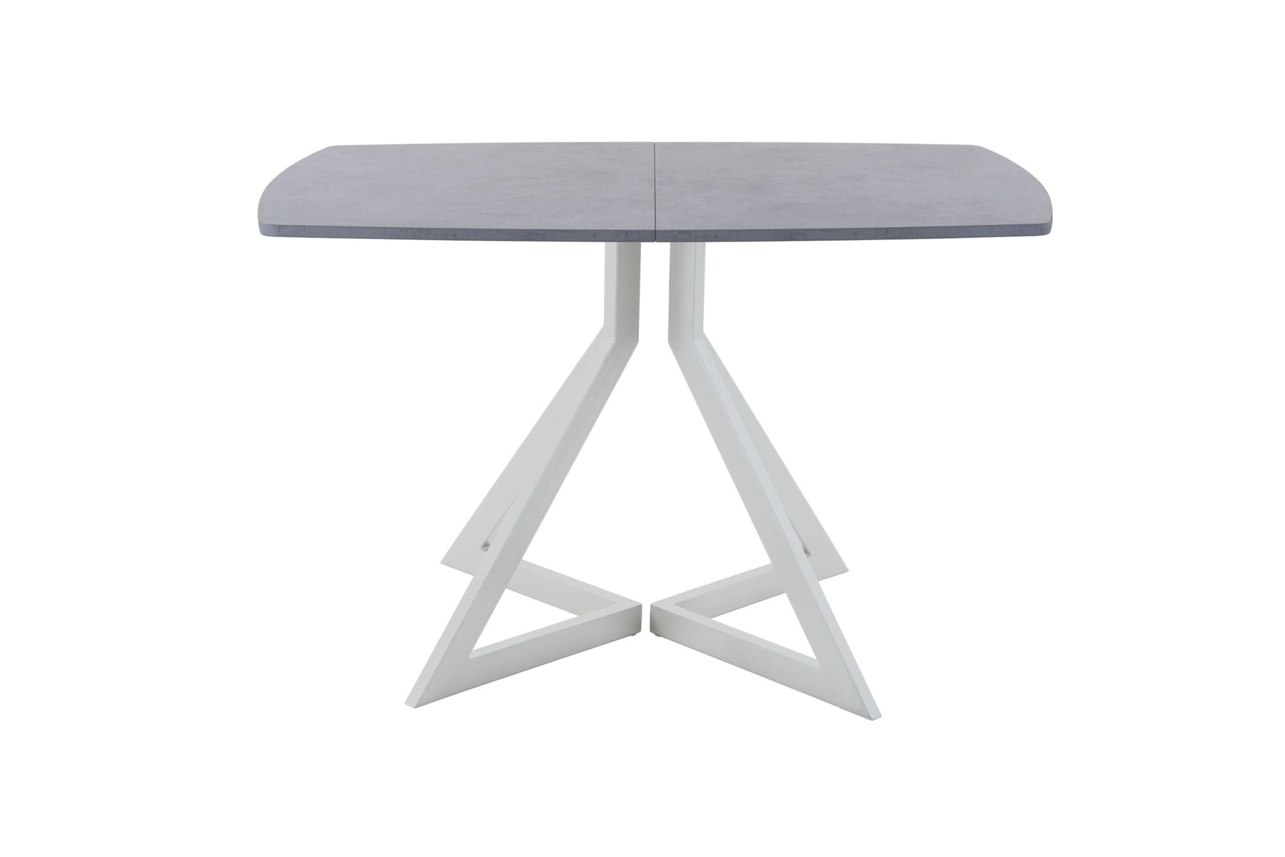 Обеденный стол AMC Elite (серии SLIM) / E20(1100) D6 (серебро/Бетон Чикаго светло-серый)