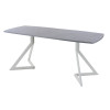 Обеденный стол AMC Elite (серии SLIM) / E20(1200) D6 (серебро/Бетон Чикаго светло-серый)