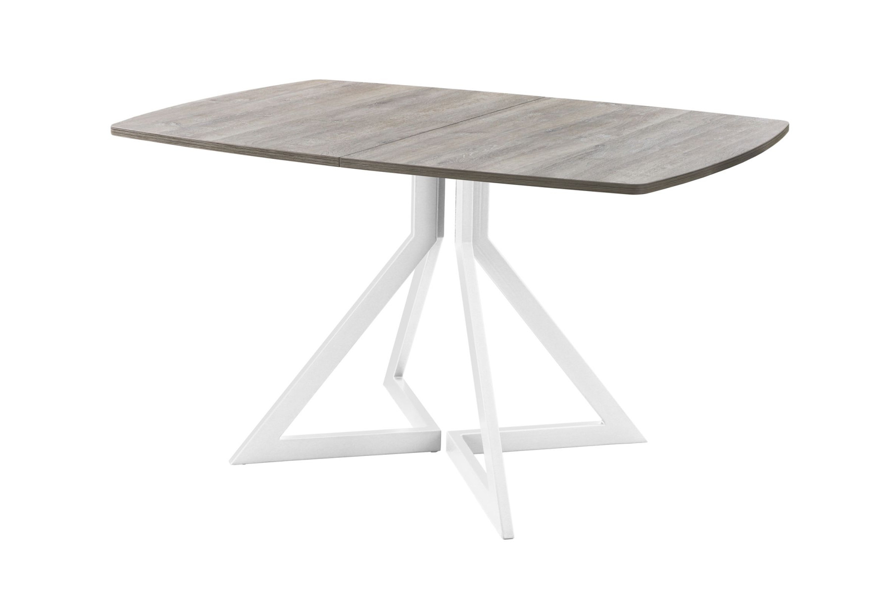 Обеденный стол AMC Elite (серии SLIM) / E20(1200) D6 (белый/Дуб Уайт-Ривер песочно-бежевый)