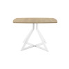 Обеденный стол AMC Elite (серии SLIM) / E20(1200) D6 (белый/Дуб Небраска Натуральный)
