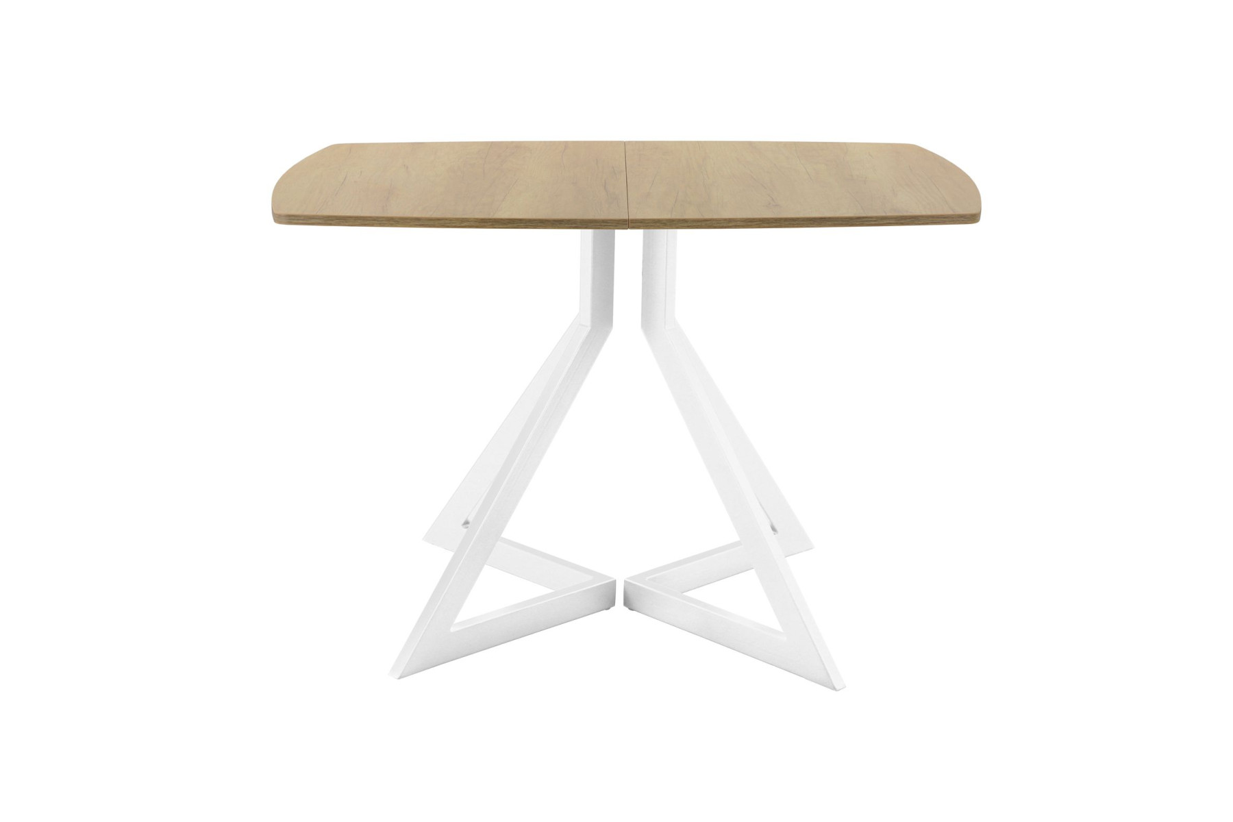 Обеденный стол AMC Elite (серии SLIM) / E20(1100) D6 (белый/Дуб Небраска Натуральный)