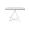 Обеденный стол AMC Elite (серии SLIM) / E20(1100) D6 (белый/Мрамор Кристалл)