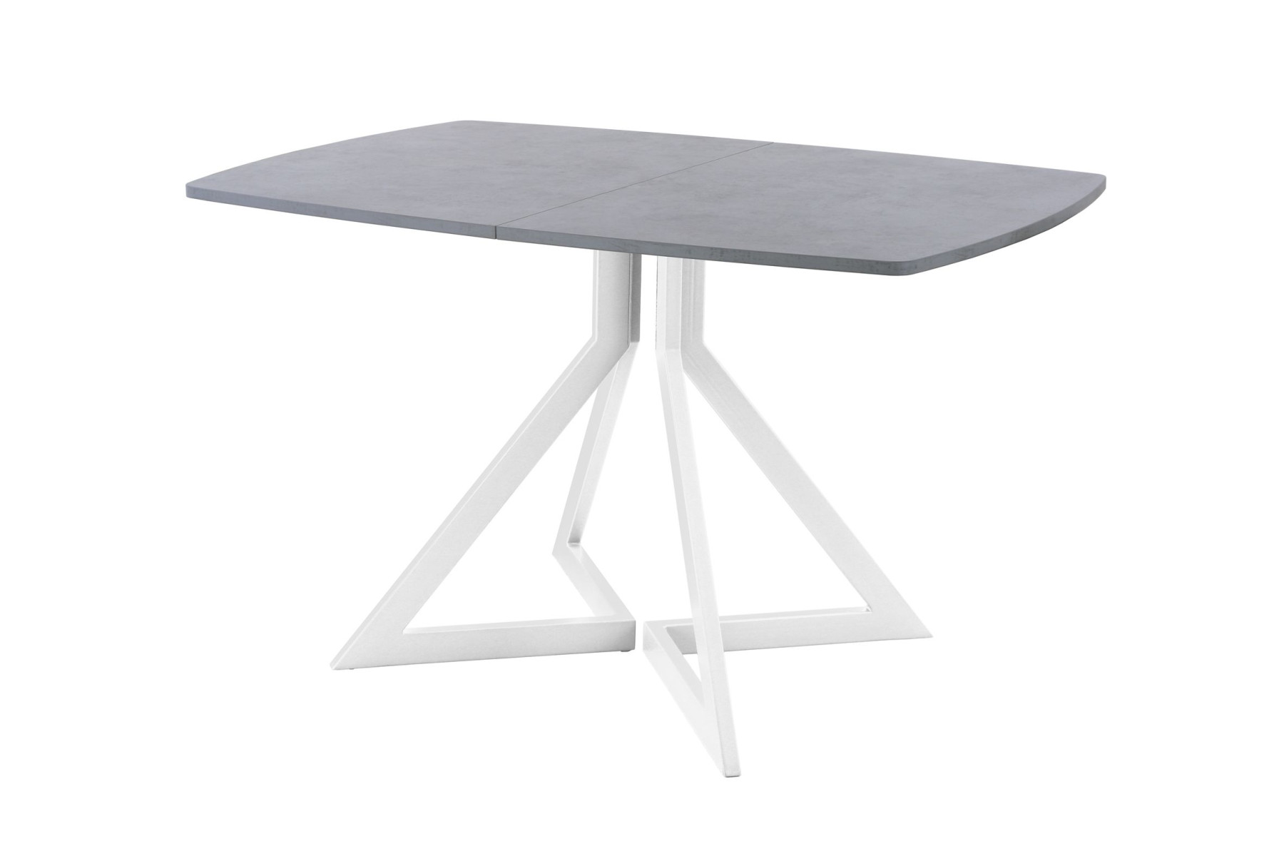 Обеденный стол AMC Elite (серии SLIM) / E20(1100) D6 (белый/Бетон Чикаго светло-серый)