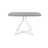 Обеденный стол AMC Elite (серии SLIM) / E20(1100) D6 (белый/Бетон Чикаго светло-серый)