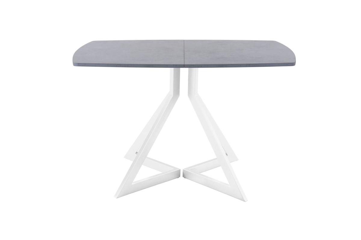 Обеденный стол AMC Elite (серии SLIM) / E20(1100) D6 (белый/Бетон Чикаго светло-серый)