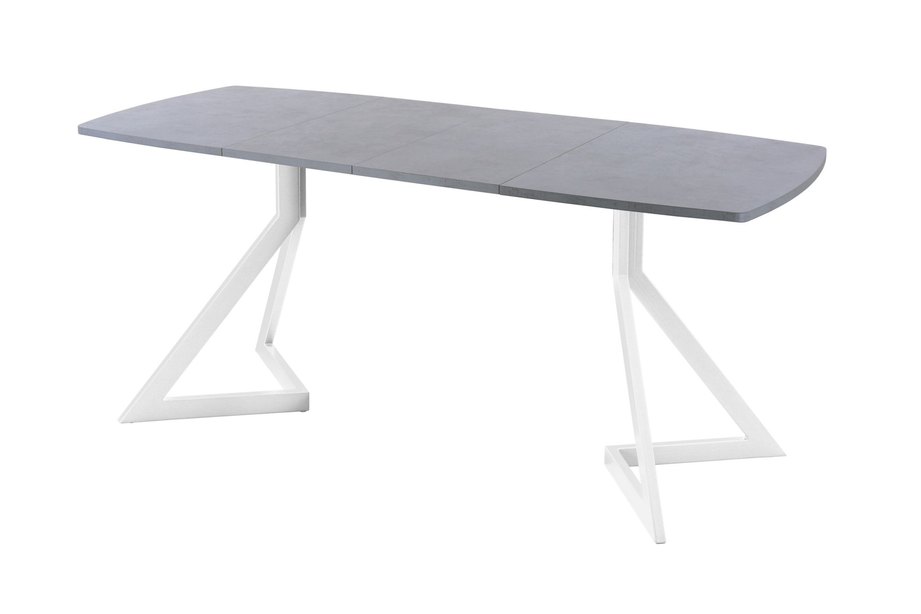 Обеденный стол AMC Elite (серии SLIM) / E20(1100) D6 (белый/Бетон Чикаго светло-серый)