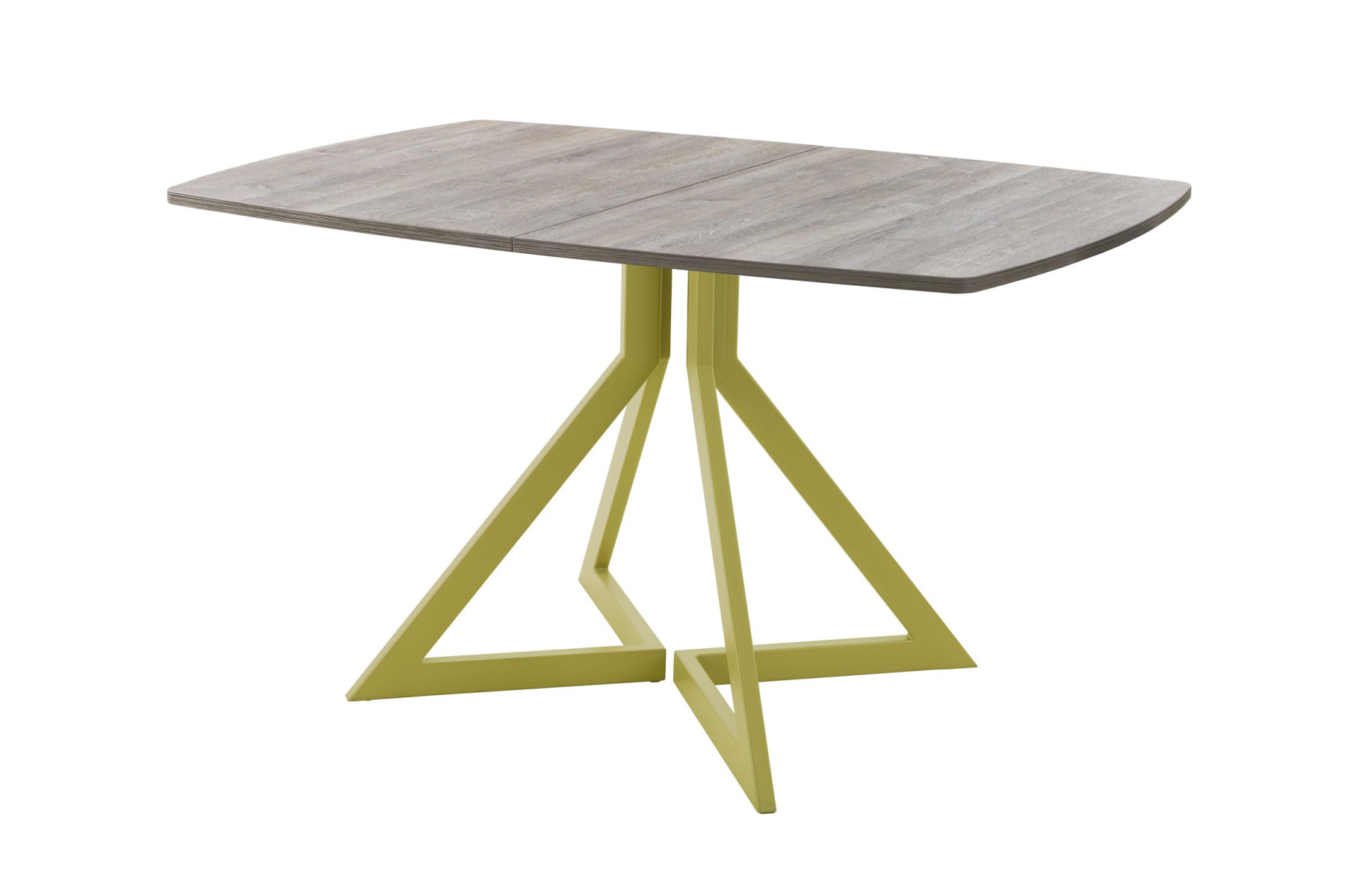 Обеденный стол AMC Elite (серии SLIM) / E20(1200) D6 (золото/Дуб Уайт-Ривер песочно-бежевый)