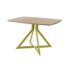 Обеденный стол AMC Elite (серии SLIM) / E20(1200) D6 (золото/Дуб Небраска Натуральный)