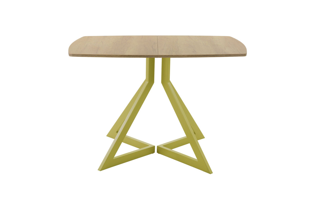 Обеденный стол AMC Elite (серии SLIM) / E20(1200) D6 (золото/Дуб Небраска Натуральный)