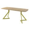 Обеденный стол AMC Elite (серии SLIM) / E20(1200) D6 (золото/Дуб Небраска Натуральный)