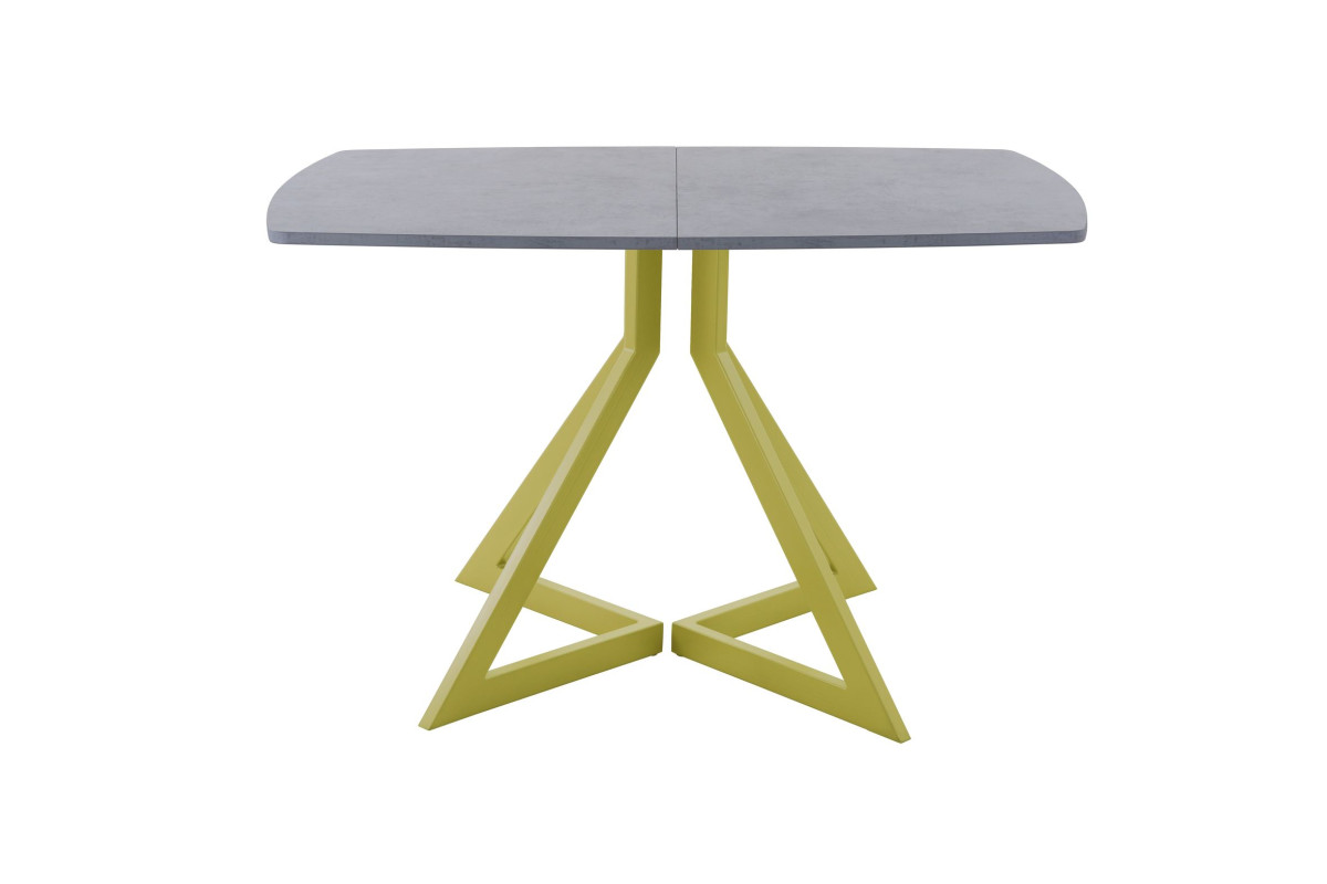 Обеденный стол AMC Elite (серии SLIM) / E20(1100) D6 (золото/Бетон Чикаго светло-серый)