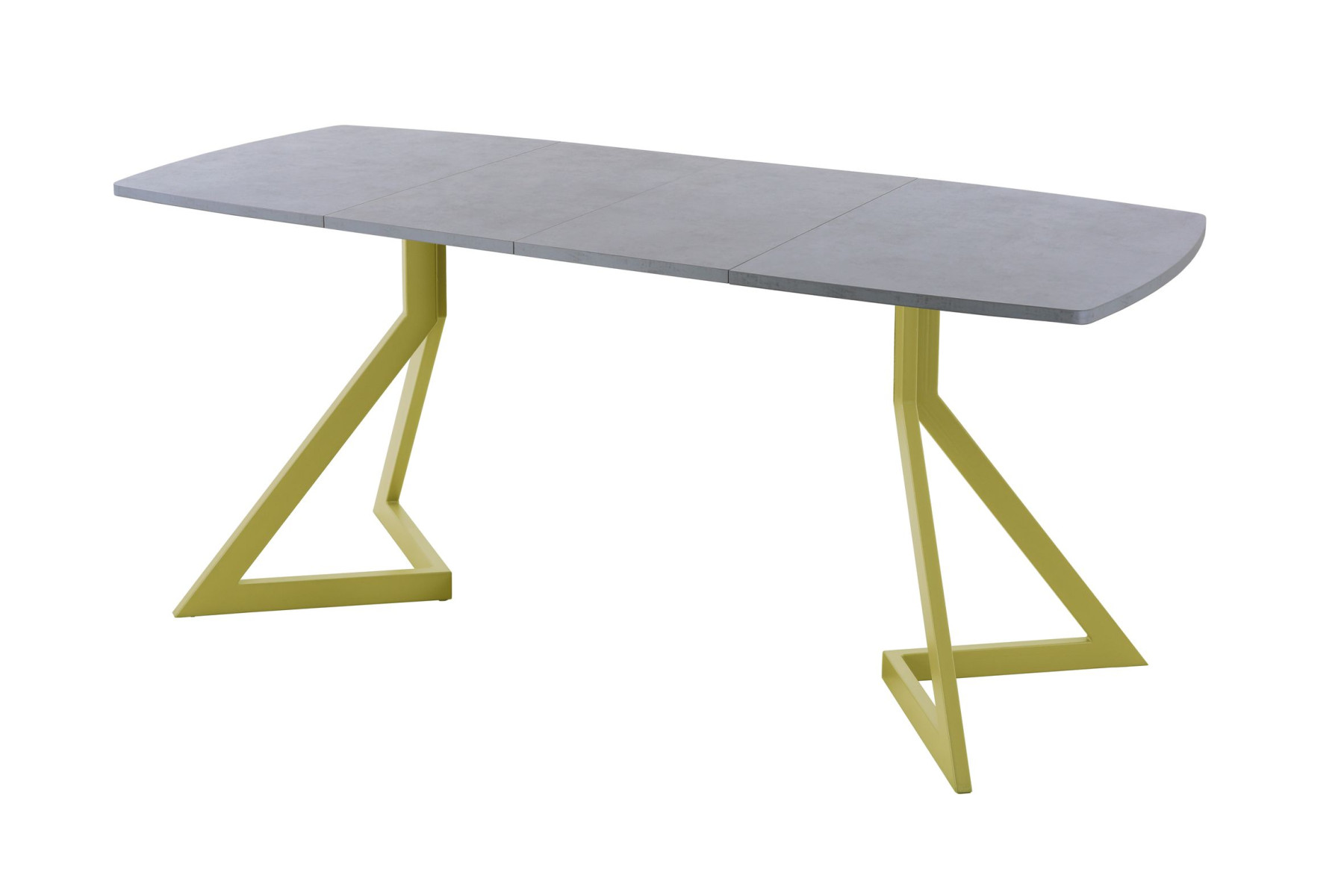 Обеденный стол AMC Elite (серии SLIM) / E20(1100) D6 (золото/Бетон Чикаго светло-серый)