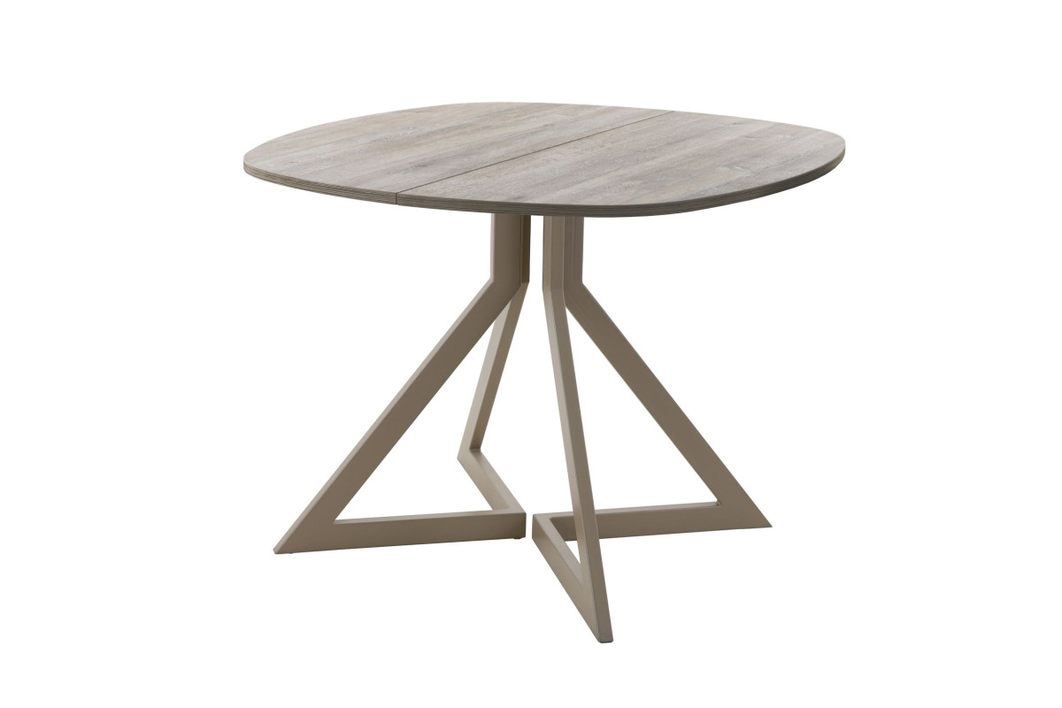 Обеденный стол AMC Elite (серии SLIM) / E20(800) D7 (капучино/Дуб Уайт-Ривер песочно-бежевый)