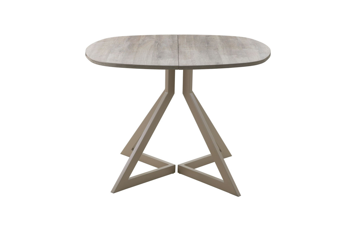 Обеденный стол AMC Elite (серии SLIM) / E20(800) D7 (капучино/Дуб Уайт-Ривер песочно-бежевый)