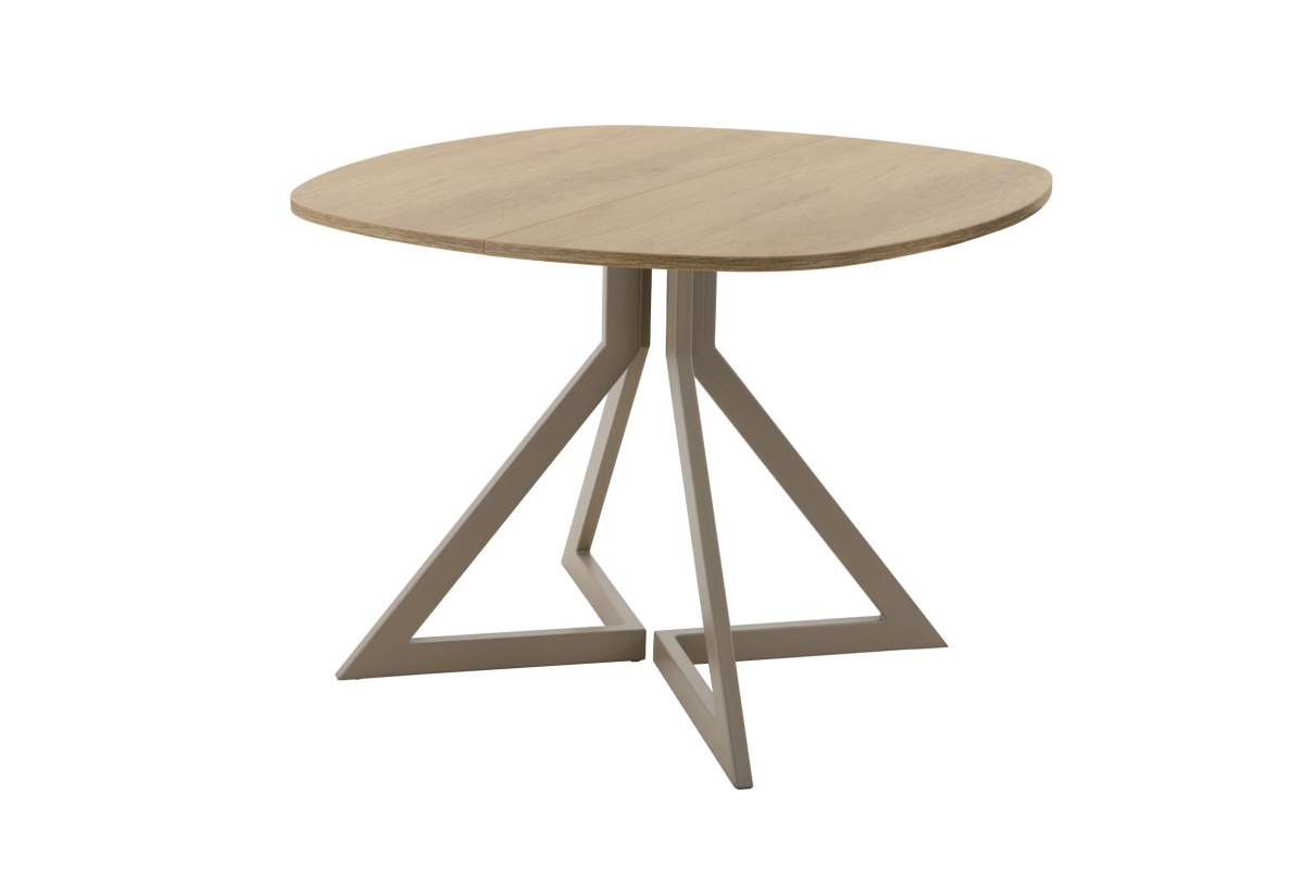 Обеденный стол AMC Elite (серии SLIM) / E20(800) D7 (капучино/Дуб Небраска Натуральный)