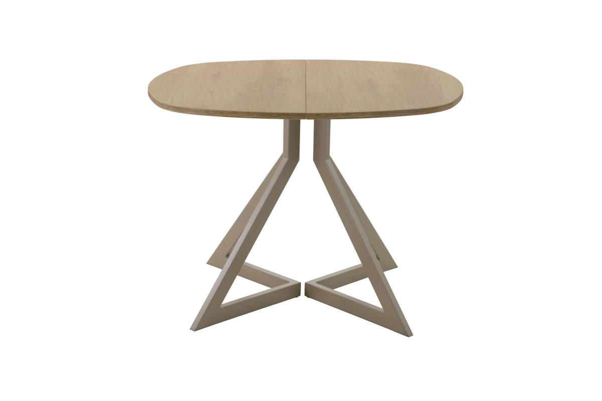 Обеденный стол AMC Elite (серии SLIM) / E20(800) D7 (капучино/Дуб Небраска Натуральный)